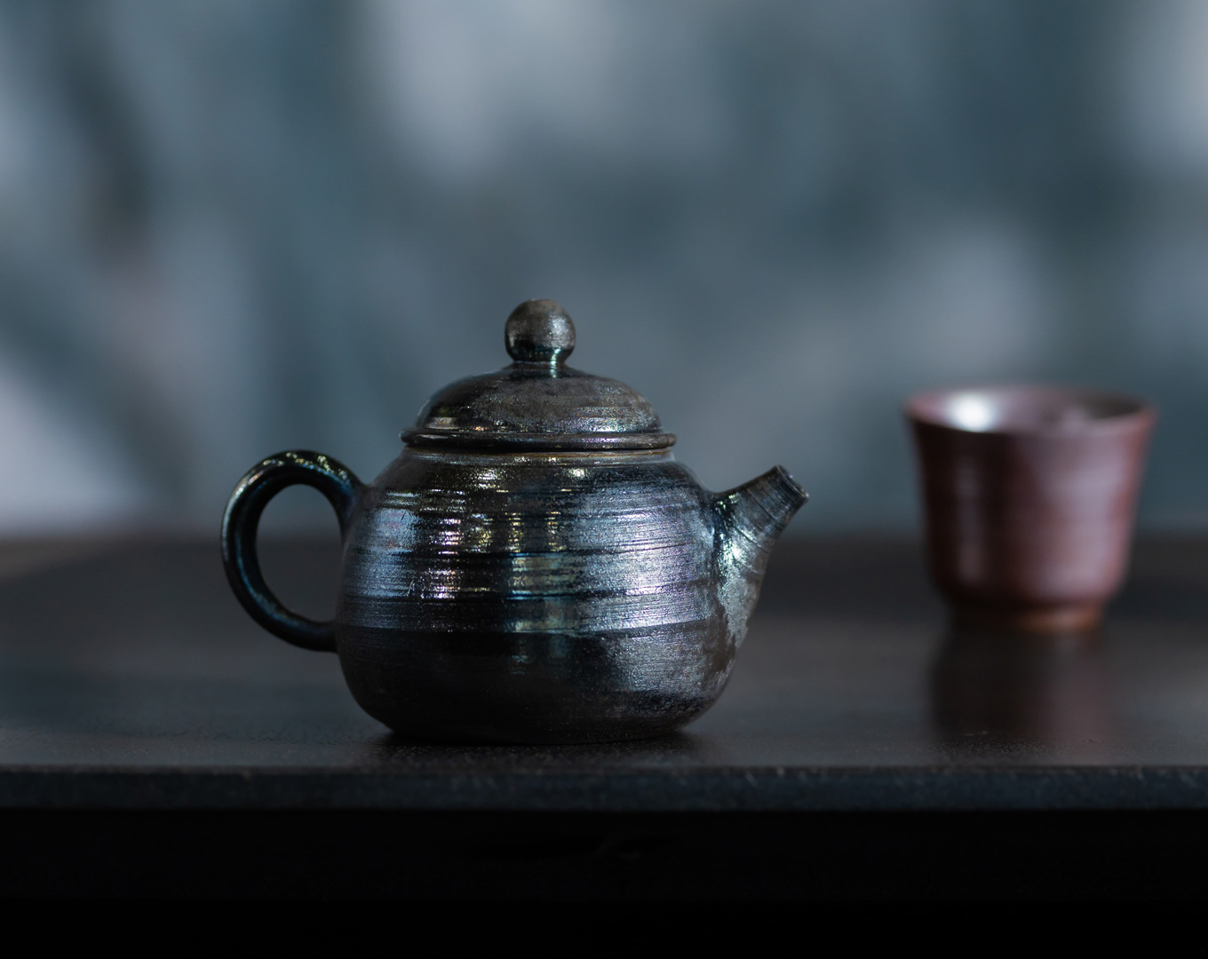 柴烧小茶壶