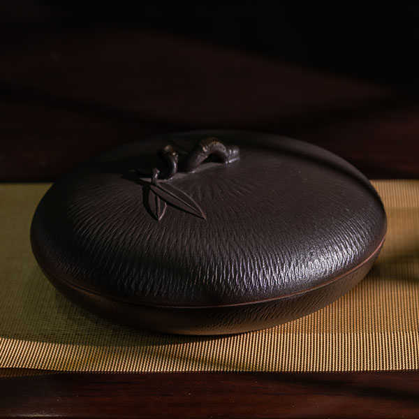 茶饼陶盒