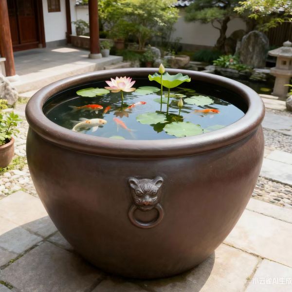 1000公斤虎头风水缸